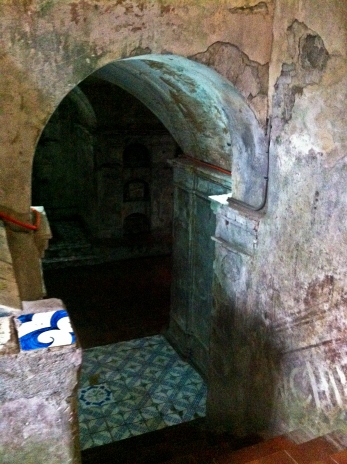 Crypt which is 15-feet below the chapel